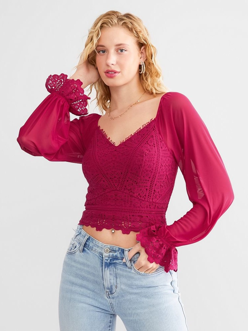 Willow & Root Crochet Crop Top